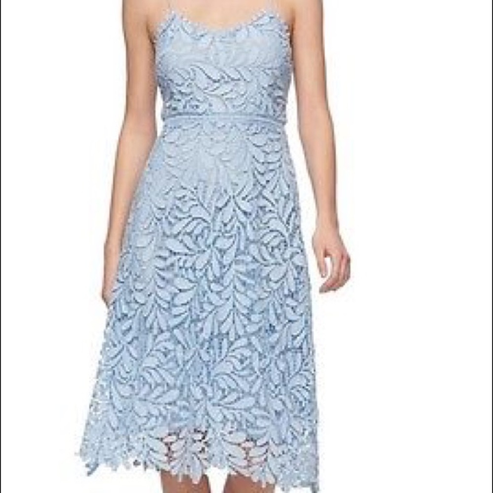 Guess soft blue lace dress size 6